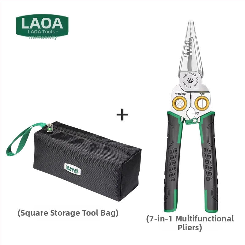 8-u-1 električarske kliješta s mjerenjem napona, skidanje izolacije, rezanje vodiča i krimpanje