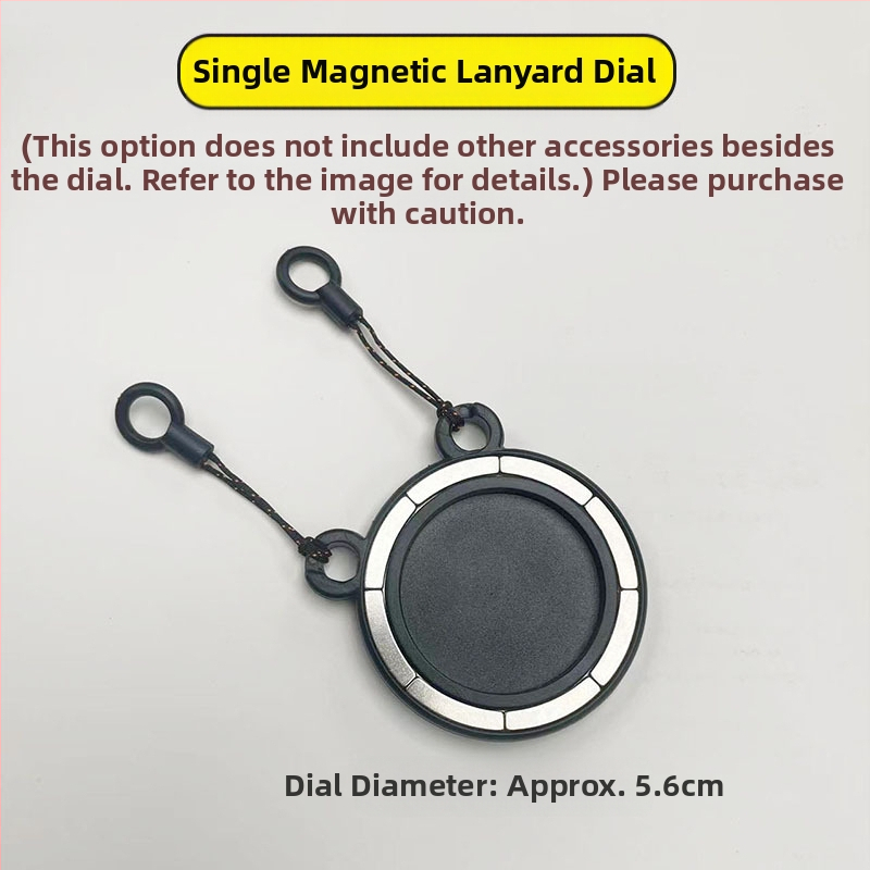 Pandantiv magnetic pentru telefon – două culori, compatibil MagSafe, șnur țesut pentru gât