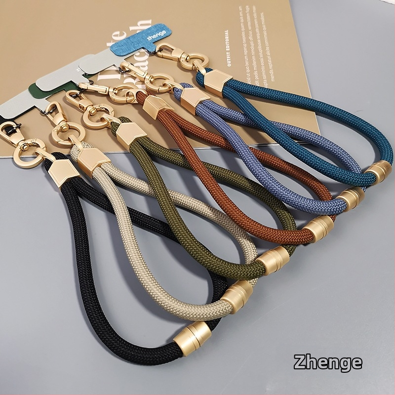 Jane grids Telefona siksna, regulējams rokas siksnas, īss plūdināts pavedien, ģeometrisks kulons, daudzfunkcionāls āra aksesuārs