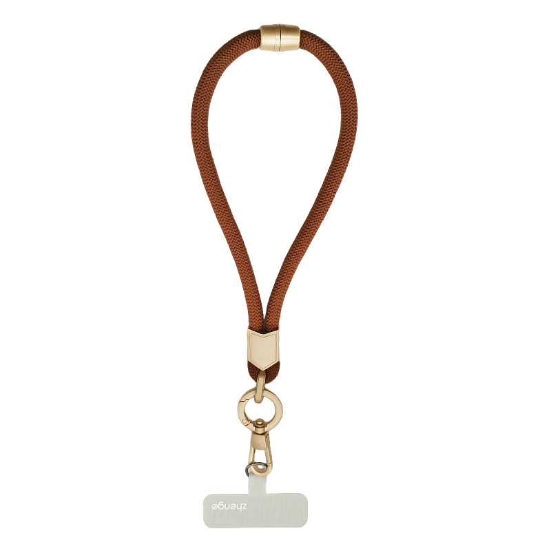 Jane grids Telefonų laikiklis, reguliuojamas riešo dirželis, trumpas pintas virvė, geometrinis pakabukas, daugiafunkcinis lauko aksesuaras