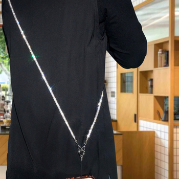 Телефонна каишка, PU материал, ръчна изработка, въже от високоеластичен памук, метална катарама, марка Blo bao