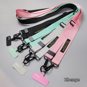 Telefono kaklo juostelė per petį, reguliuojamas ilgis, rankų darbo, geometrinis pakabukas, daugiafunkcinis, prekinis ženklas Jane Grids