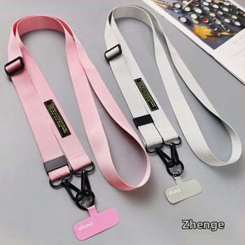 Telefono kaklo juostelė per petį, reguliuojamas ilgis, rankų darbo, geometrinis pakabukas, daugiafunkcinis, prekinis ženklas Jane Grids