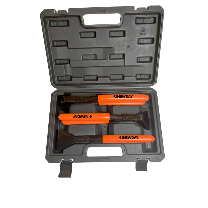 Set kliješta za savijanje lima – klešta za savijanje 45°/90°/180°, od čelika 40Cr, elektroforetsko crno premazivanje, težina 0.7–2.2 kg