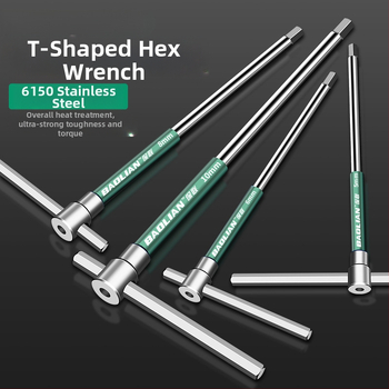 Т-образен високоскоростен шестостенен вложков гаечен ключ