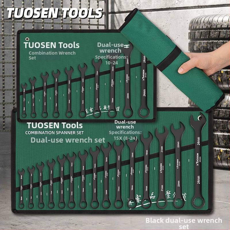 Automobiļa remonta kombinētā atslēga, XTUOSEN, augsta oglekļa tērauds, Blacken pārklājums