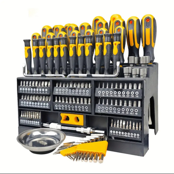 Colleo CV1102 145 τεμάχια σετ κατσαβιδιών, Cr-Mo ατσάλι, πλαστικό πλαίσιο αποθήκευσης, 3,5 kg