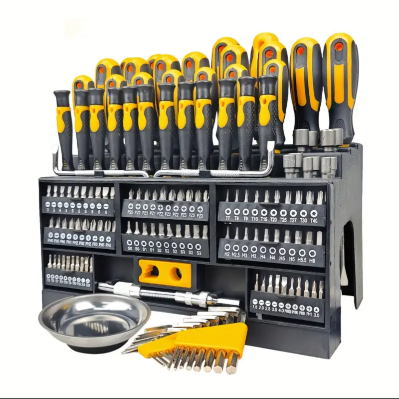 Colleo CV1102 145 τεμάχια σετ κατσαβιδιών, Cr-Mo ατσάλι, πλαστικό πλαίσιο αποθήκευσης, 3,5 kg