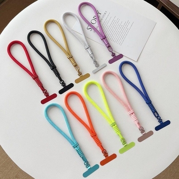 Полиестерна каишка за телефон с метална катарама, тъкана изработка, код 011