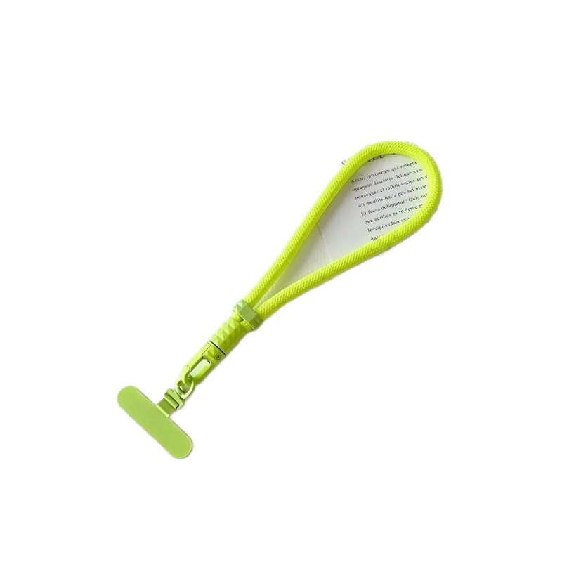 Șnur pentru telefon din poliester, cu cataramă metalică, țesut, Cod produs 011