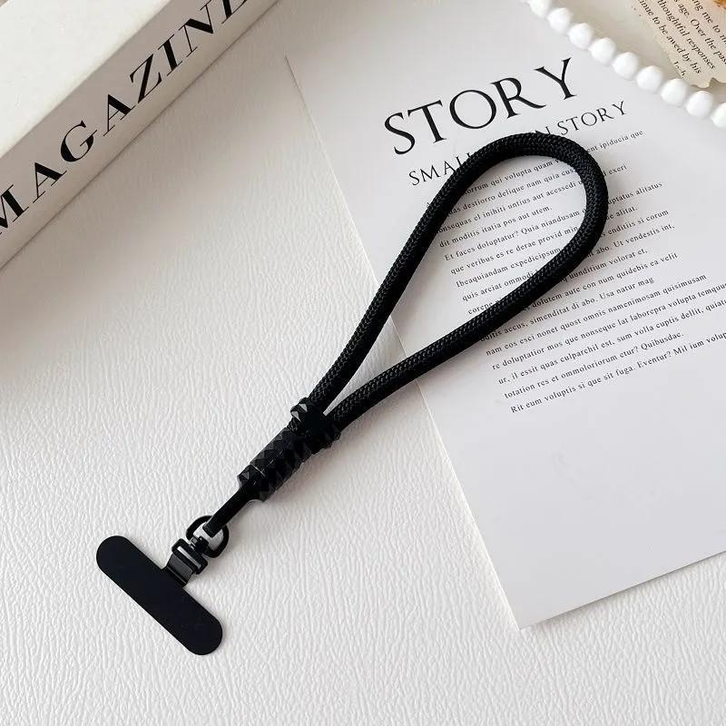 Șnur pentru telefon din poliester, cu cataramă metalică, țesut, Cod produs 011