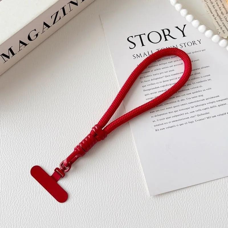 Șnur pentru telefon din poliester, cu cataramă metalică, țesut, Cod produs 011