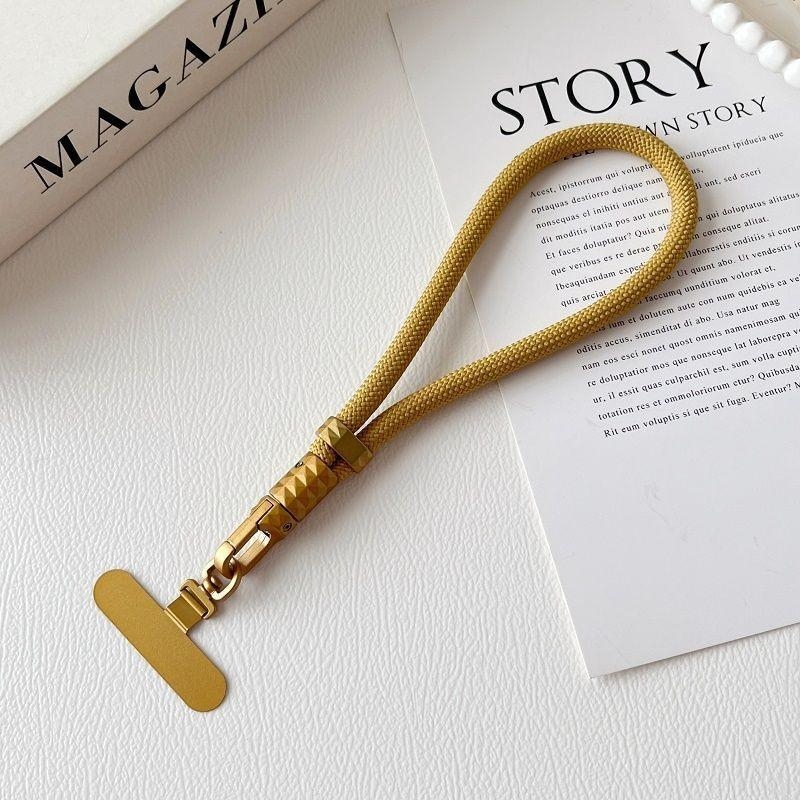 Șnur pentru telefon din poliester, cu cataramă metalică, țesut, Cod produs 011