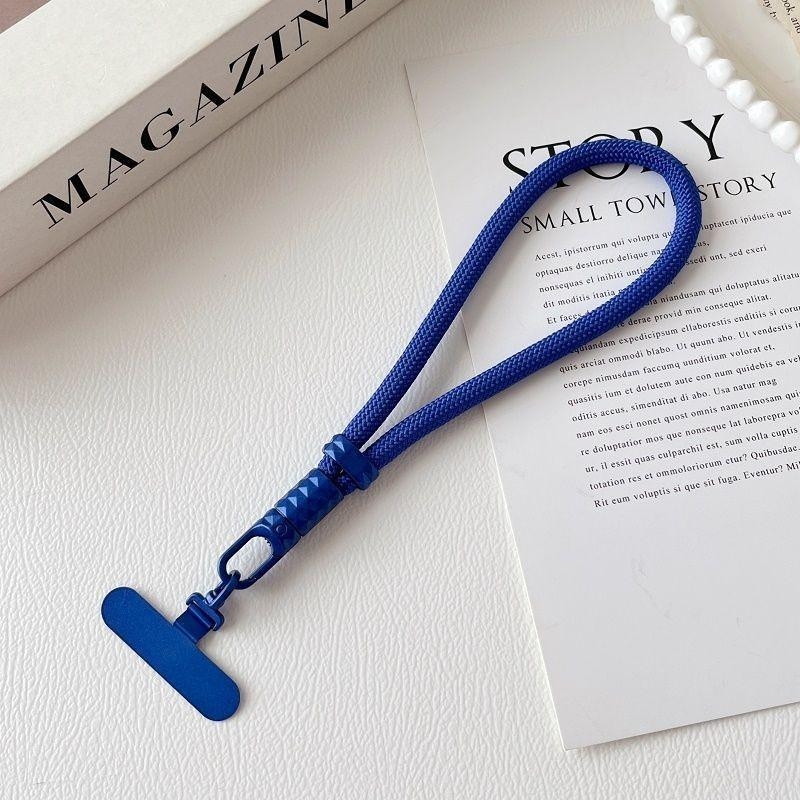 Șnur pentru telefon din poliester, cu cataramă metalică, țesut, Cod produs 011