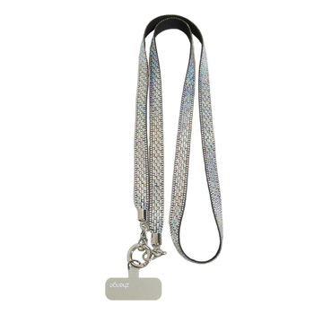 Moteriška telefono pakabukas su deimantiniais blizgučiais, geometrinis pakabukas, daugiafunkcinis