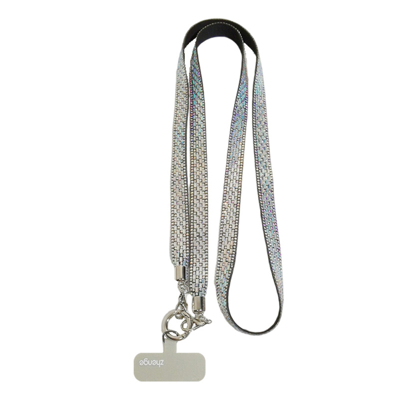 Moteriška telefono pakabukas su deimantiniais blizgučiais, geometrinis pakabukas, daugiafunkcinis