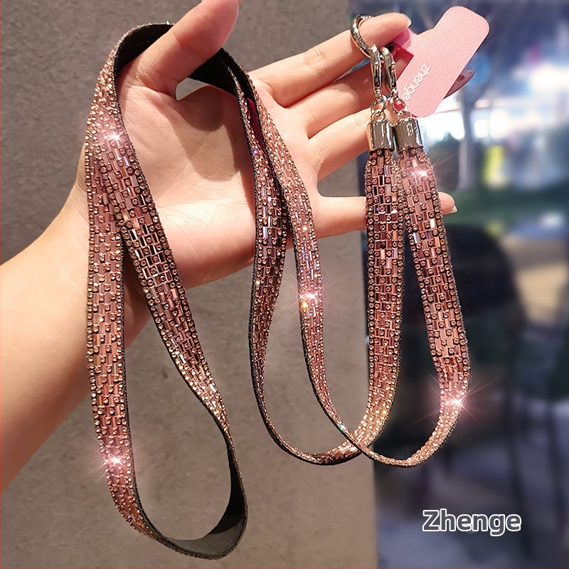 Moteriška telefono pakabukas su deimantiniais blizgučiais, geometrinis pakabukas, daugiafunkcinis