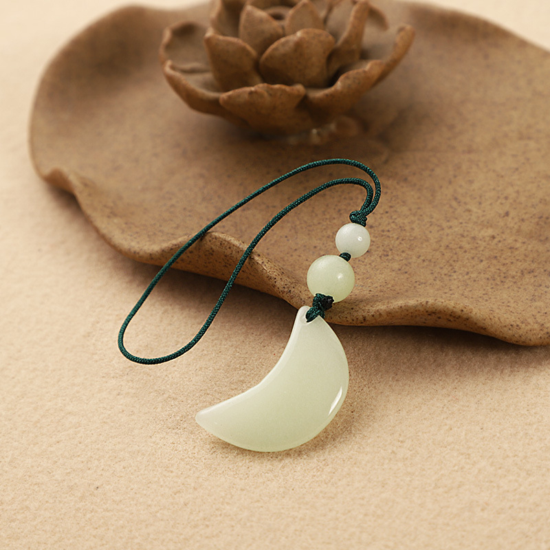 Fényes kő védő csillag – telefonhurok medál, uniszex pár stílus, modern minimalista