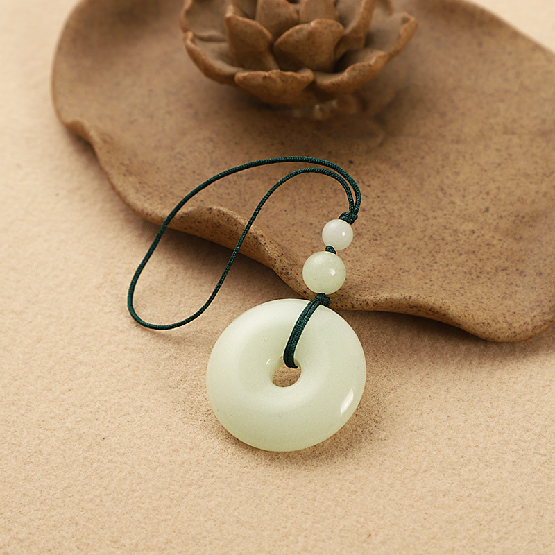 Fényes kő védő csillag – telefonhurok medál, uniszex pár stílus, modern minimalista