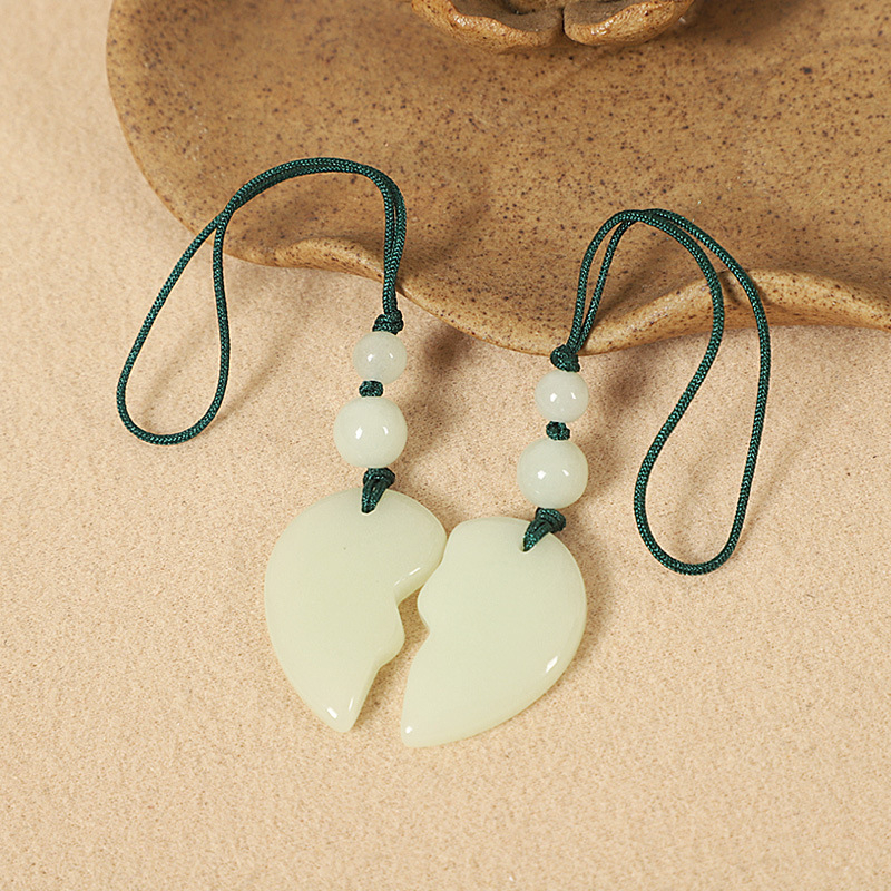 Fényes kő védő csillag – telefonhurok medál, uniszex pár stílus, modern minimalista