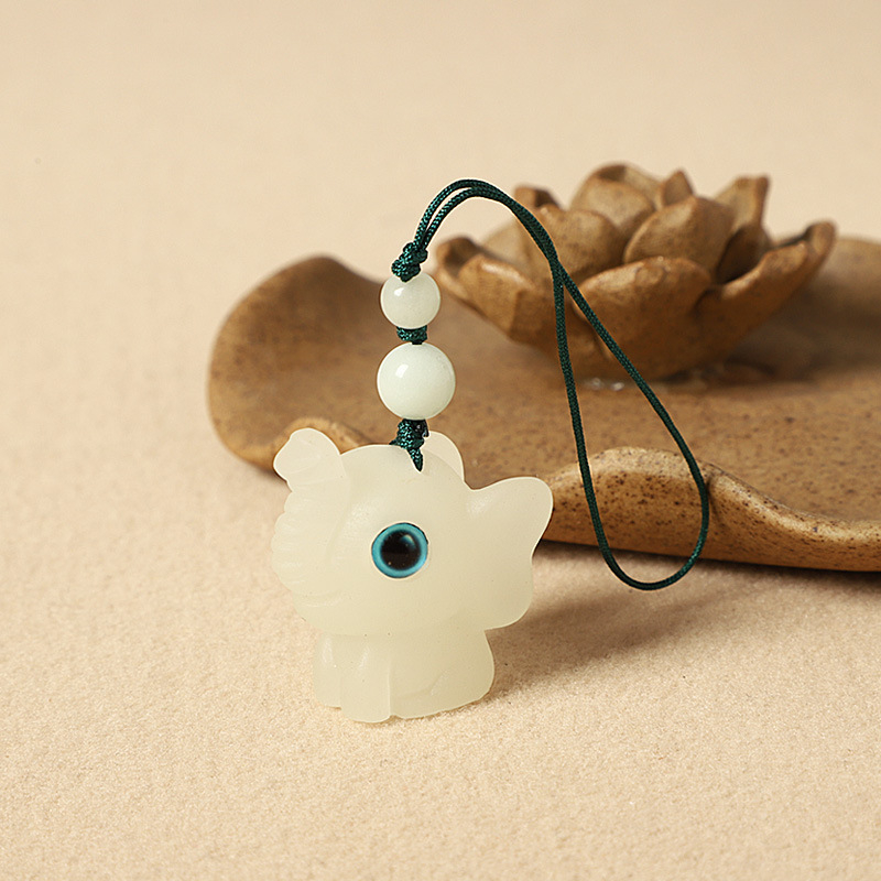 Fényes kő védő csillag – telefonhurok medál, uniszex pár stílus, modern minimalista