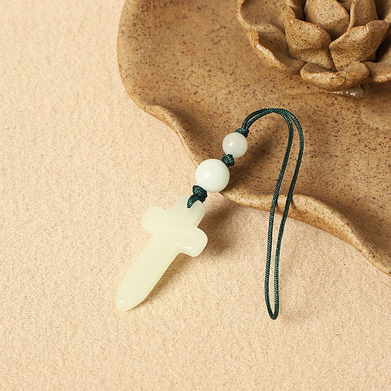 Fényes kő védő csillag – telefonhurok medál, uniszex pár stílus, modern minimalista