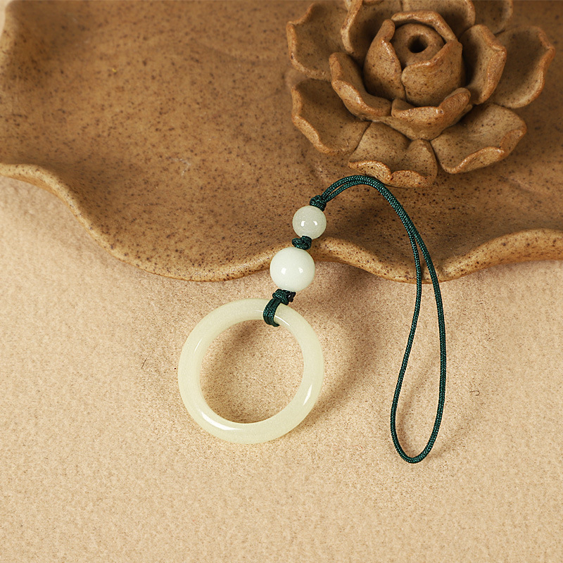 Fényes kő védő csillag – telefonhurok medál, uniszex pár stílus, modern minimalista