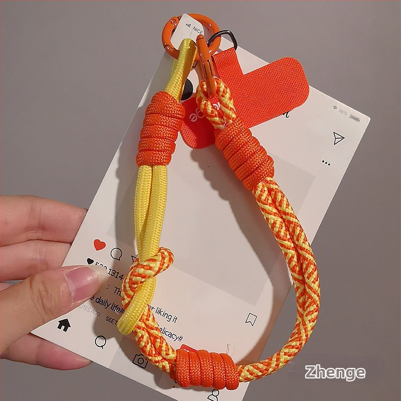 Moteriškas telefono ritė riešui, megztas, reguliuojamas, dvigubos paskirties, rankų darbo, geometrinis pakabukas