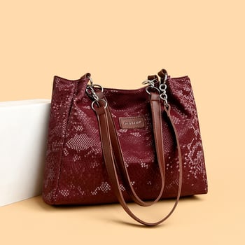 Chude Luggage PU Tote táska, függőleges négyzet alakú formával, cipzáras záródás és belső cipzáras zseb