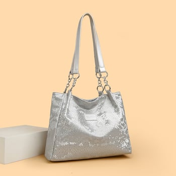 Chude Luggage PU Tote táska, függőleges négyzet alakú formával, cipzáras záródás és belső cipzáras zseb