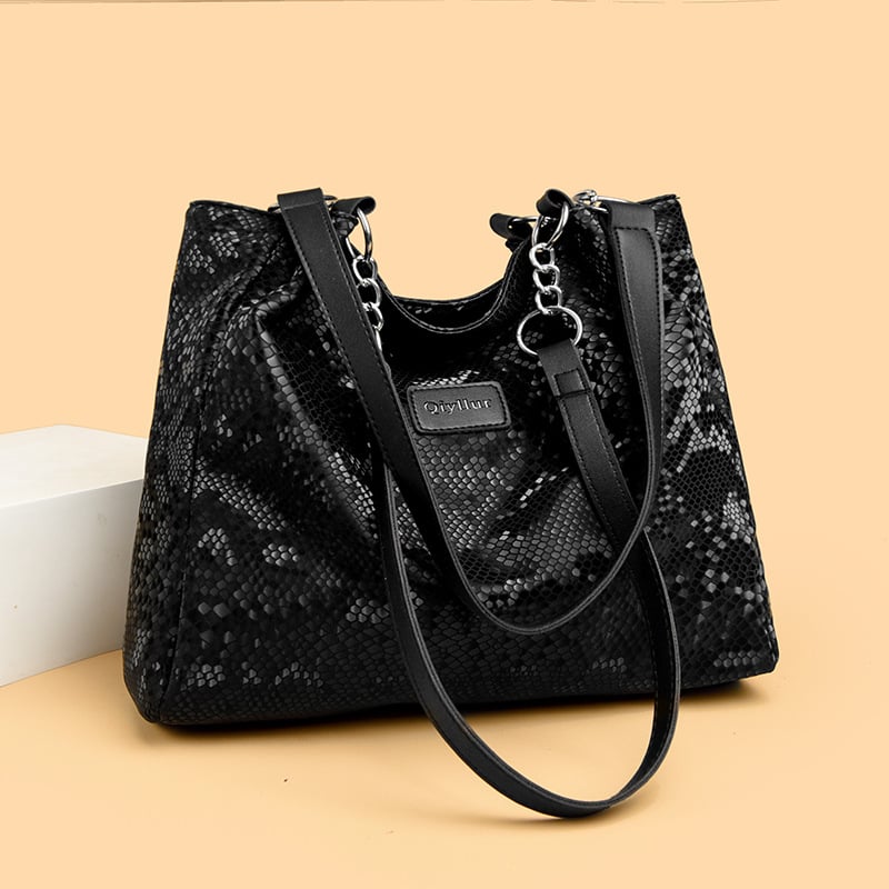 Chude Luggage PU Tote táska, függőleges négyzet alakú formával, cipzáras záródás és belső cipzáras zseb