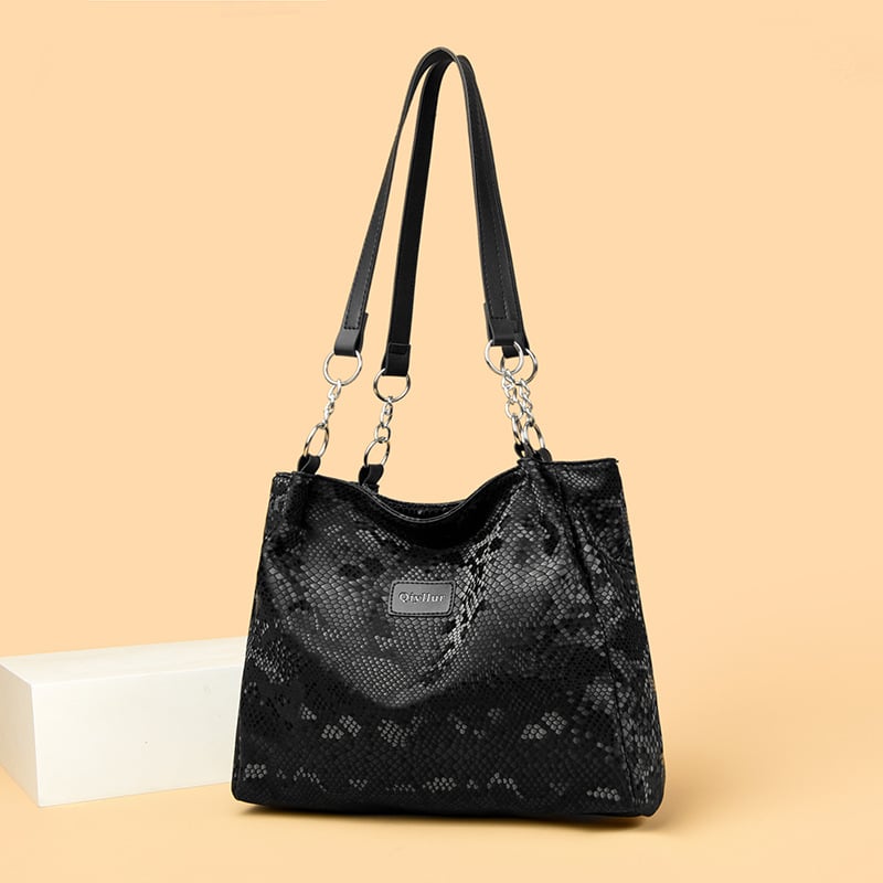 Chude Luggage PU Tote táska, függőleges négyzet alakú formával, cipzáras záródás és belső cipzáras zseb