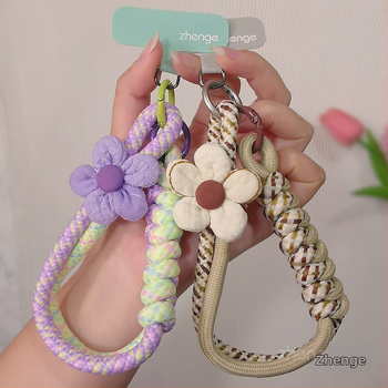 Telefono pakabukas su pintu virve, rankų darbas, geometrinis pakabukas, moteriškas riešo dirželis