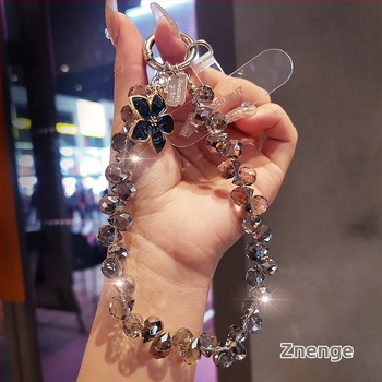 Rankų darbo telefonų grandinė su kristalų pakabuku moterims, geometrinis pakabukas, daugiafunkcinis