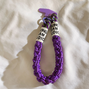 Ланярд за мобилен телефон — найлоново въженце, ръчна изработка, метална катарама, дамски стил, с клип