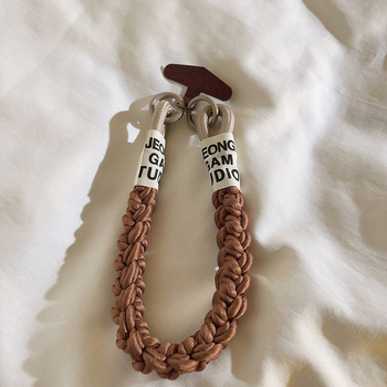 Ланярд за мобилен телефон — найлоново въженце, ръчна изработка, метална катарама, дамски стил, с клип