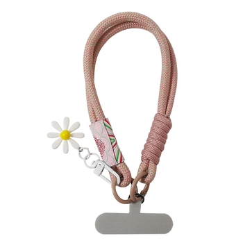 Trumpa telefono dirželė, rankų darbo, daugiafunkcinė, geometrinis dizainas, Zhuge prekės ženklas