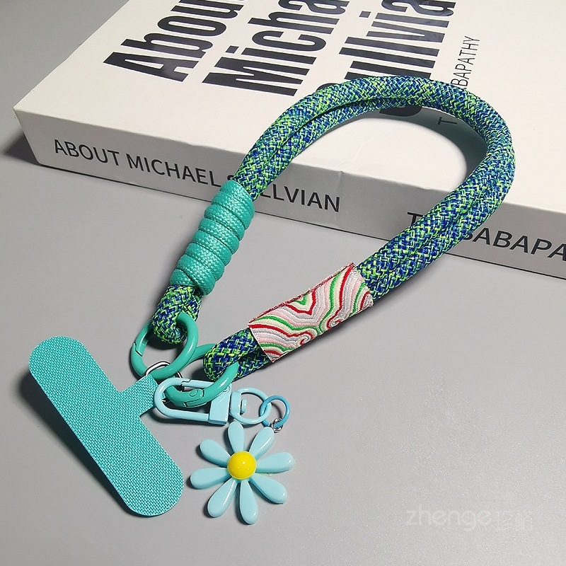 Trumpa telefono dirželė, rankų darbo, daugiafunkcinė, geometrinis dizainas, Zhuge prekės ženklas