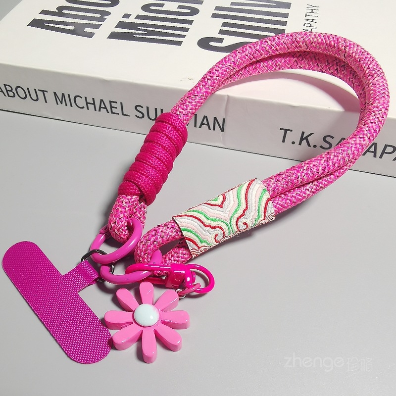 Trumpa telefono dirželė, rankų darbo, daugiafunkcinė, geometrinis dizainas, Zhuge prekės ženklas