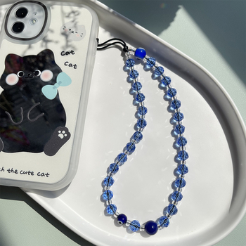 KKBEAD Τηλεφωνικός λαιμός σε εθνοτουρκικό στυλ με μάτι διαβόλου, χειροποίητες γυάλινες χάντρες κρυστάλλου