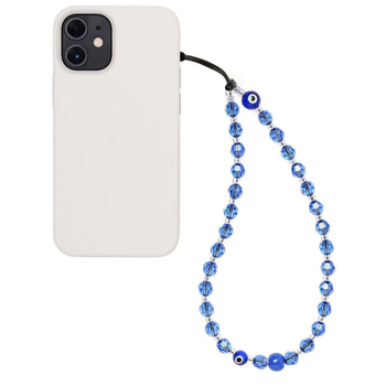 KKBEAD Τηλεφωνικός λαιμός σε εθνοτουρκικό στυλ με μάτι διαβόλου, χειροποίητες γυάλινες χάντρες κρυστάλλου