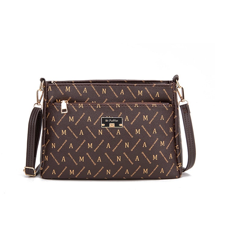 Női PU válltáska, street trend stílus, kis négyzet alakú dizájn, vízszintes négyzet forma, cipzáras nyitás, több belső zseb