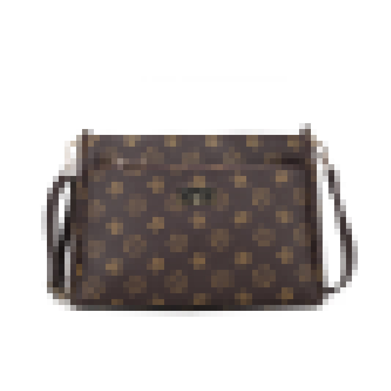 Női PU válltáska, street trend stílus, kis négyzet alakú dizájn, vízszintes négyzet forma, cipzáras nyitás, több belső zseb