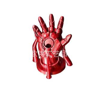 Автомобилен магнитен държач за телефон с 3D принтиран Iron Man дизайн, зарядна база, PLA материал, палмовидна форма, стил модерно изкуство