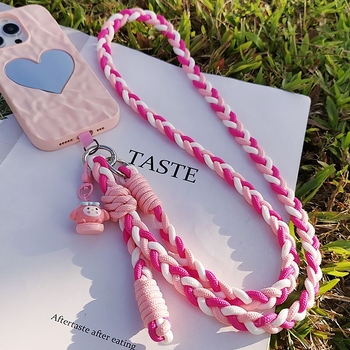 Zhuge Moteriška Rankų Darbo Daugiafunkcinis Telefono Lanyard – Audimas, Medžiaga: Kitas