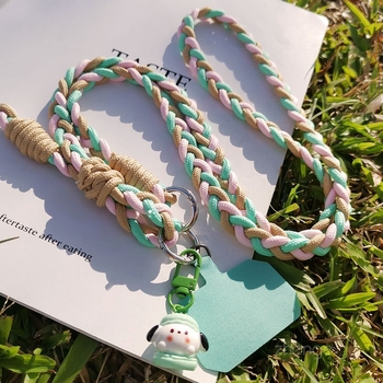 Zhuge Moteriška Rankų Darbo Daugiafunkcinis Telefono Lanyard – Audimas, Medžiaga: Kitas