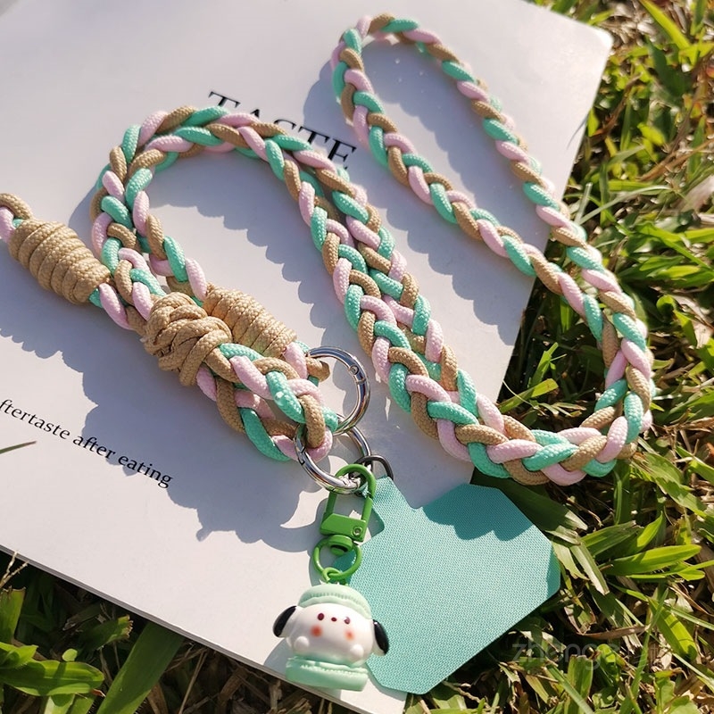 Zhuge Moteriška Rankų Darbo Daugiafunkcinis Telefono Lanyard – Audimas, Medžiaga: Kitas