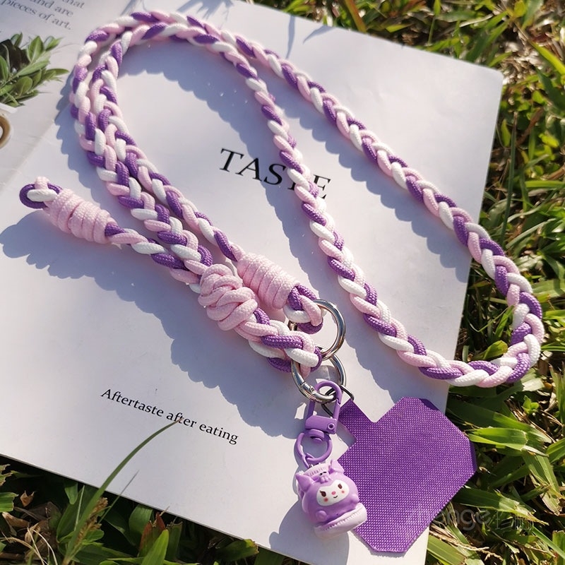 Zhuge Moteriška Rankų Darbo Daugiafunkcinis Telefono Lanyard – Audimas, Medžiaga: Kitas