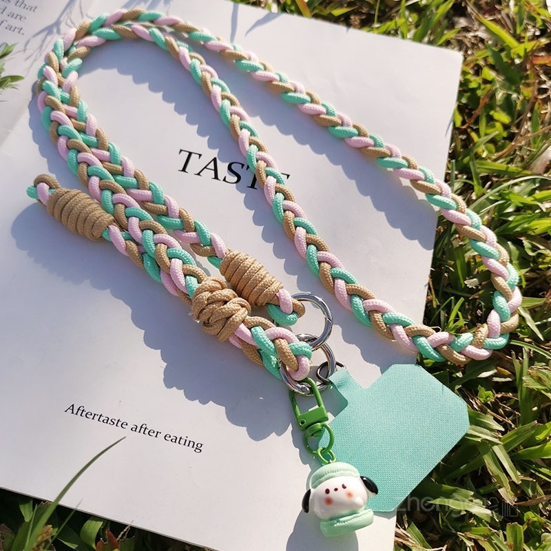 Zhuge Moteriška Rankų Darbo Daugiafunkcinis Telefono Lanyard – Audimas, Medžiaga: Kitas