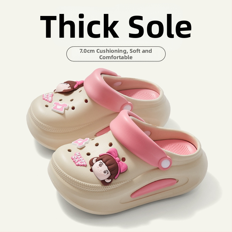 Moteriški bateliai su skylutėmis — viršus EVA, apvalus pirštas, laisvas stilius